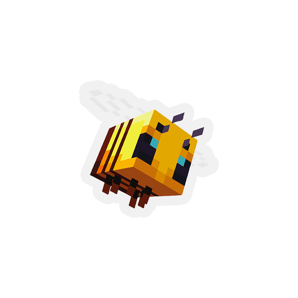 Minecraft Bee Sticker – Fun Cases