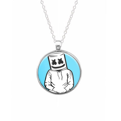 Blue Marshmello Keyring - Fun Cases