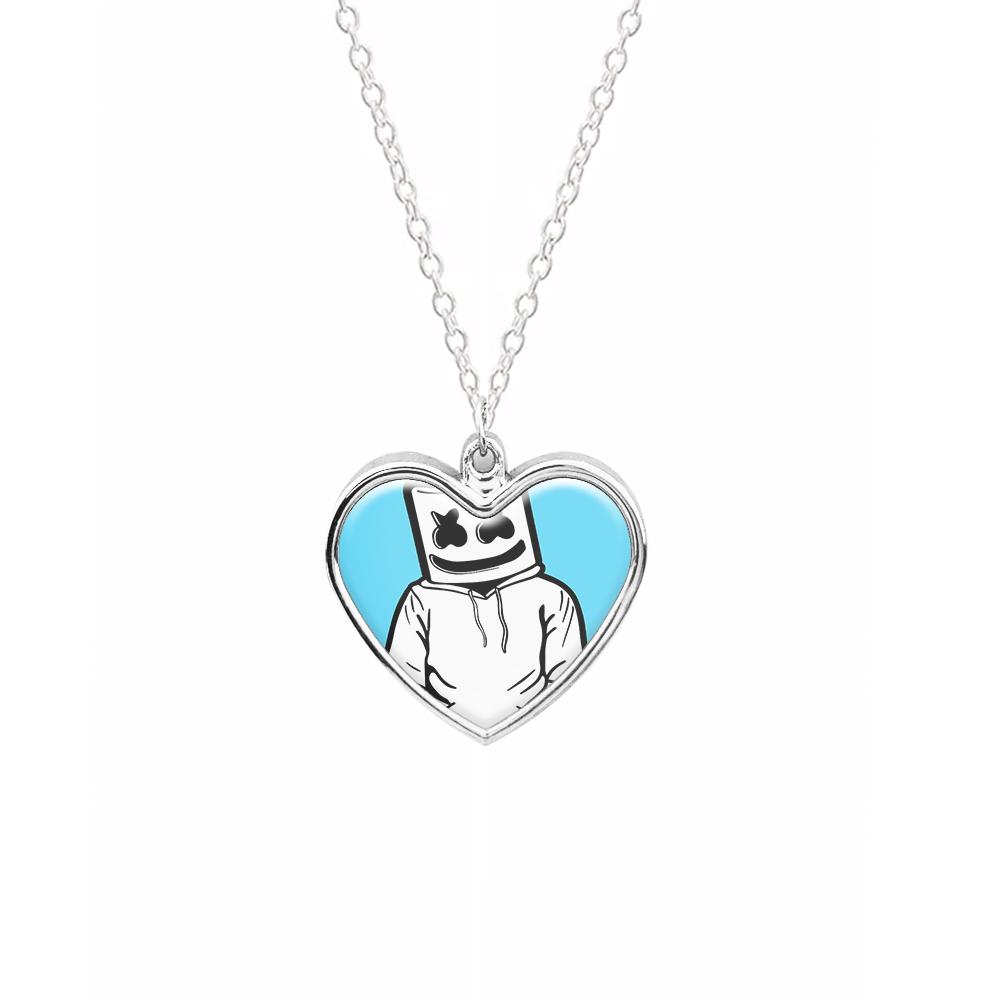 Blue White Helmet DJ Necklace