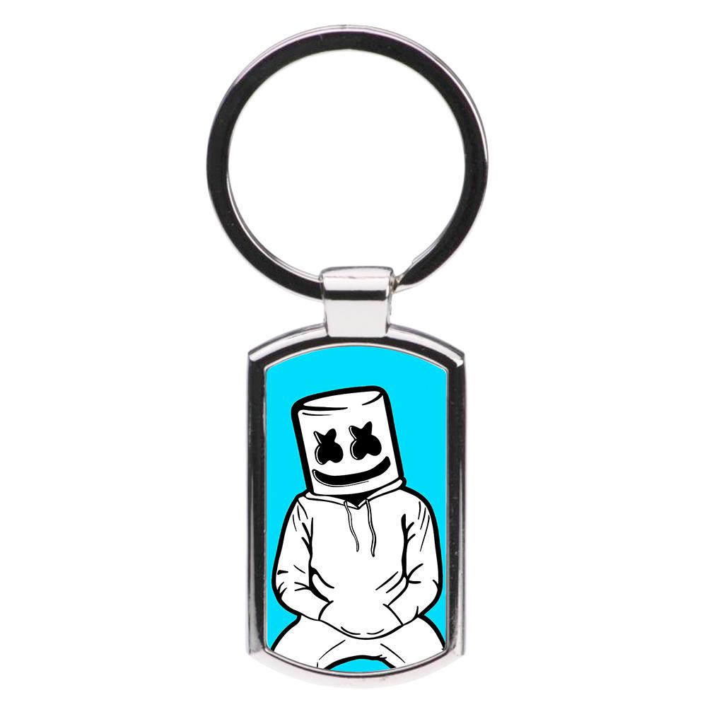 Blue Marshmello Luxury Keyring