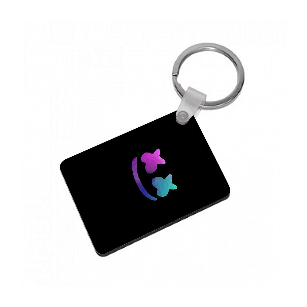 Black Marshmello Keyring