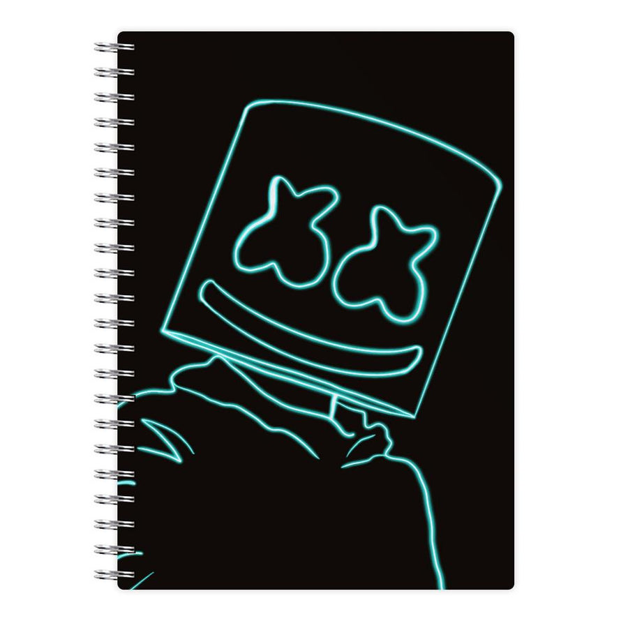 Black Marshmello Neon Notebook