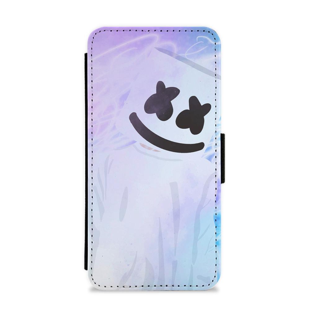 Blue Marshmello Waves Flip / Wallet Phone Case