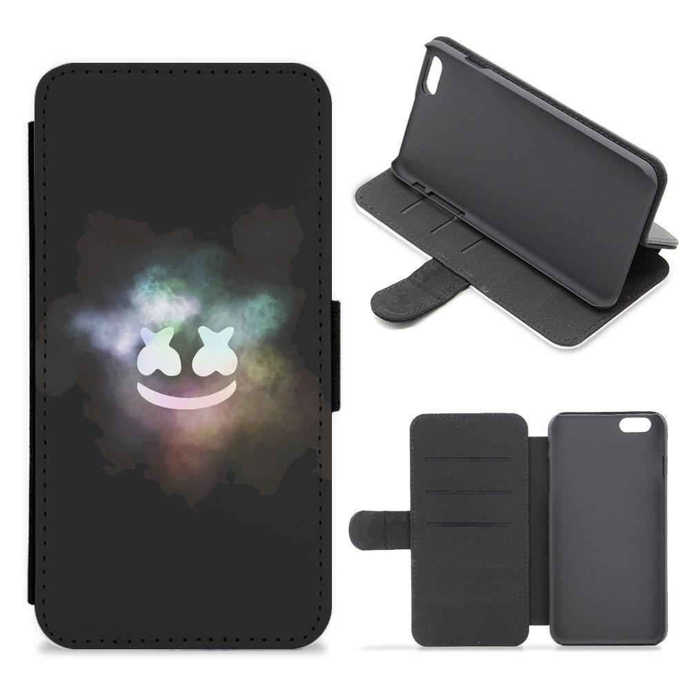 Black Marshmello Smoke Flip / Wallet Phone Case