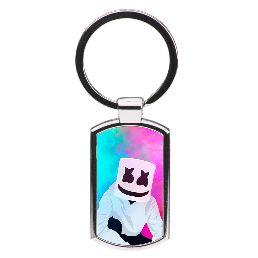 Rainbow Marshmello Luxury Keyring