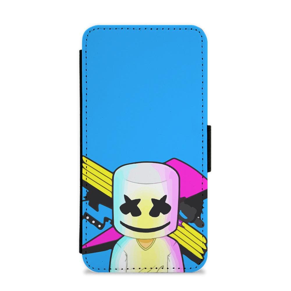 Neon Logo Marshmello  Flip / Wallet Phone Case