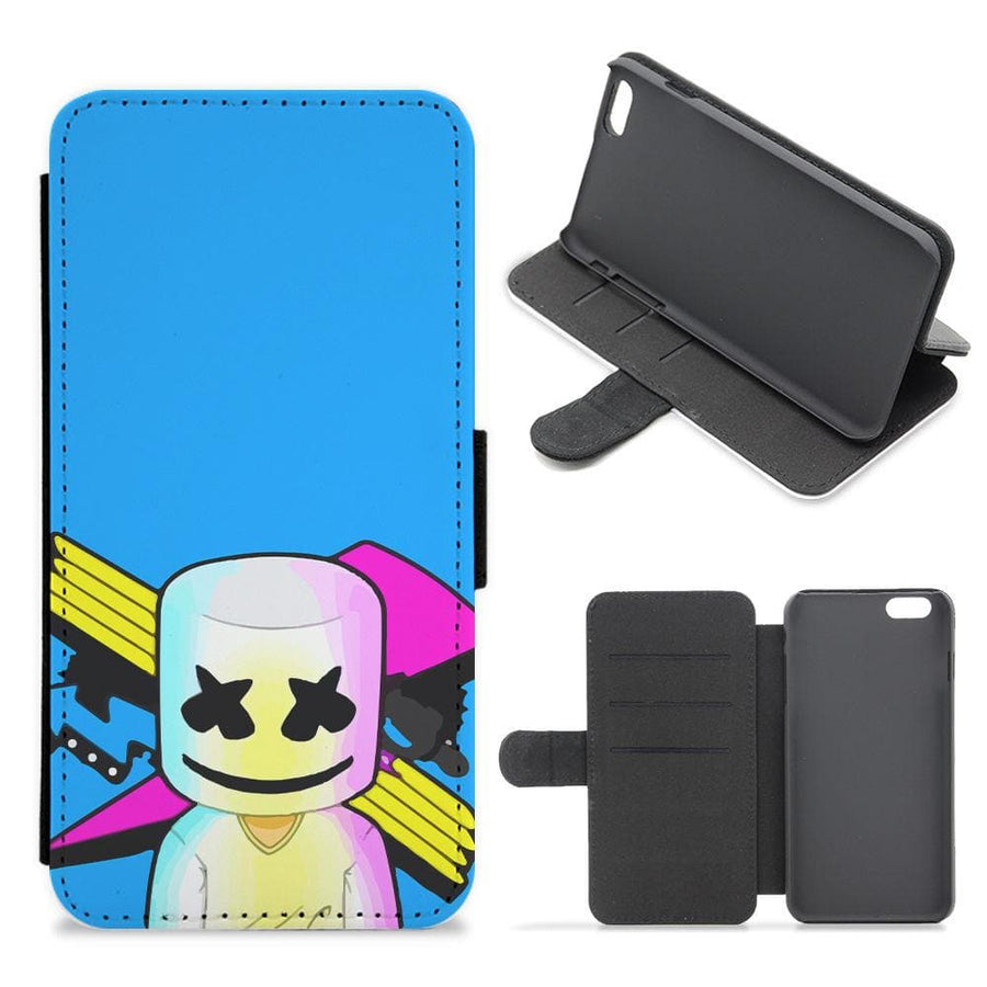 Neon Logo Marshmello  Flip / Wallet Phone Case