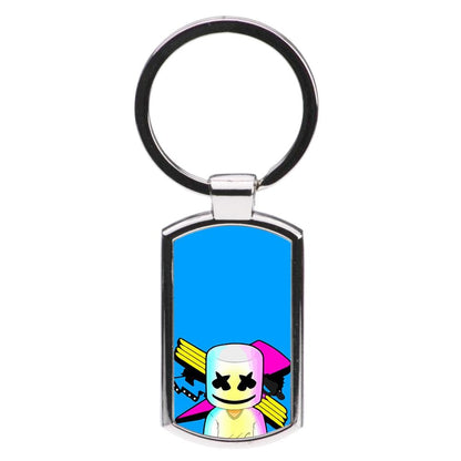 Neon Logo Marshmello  Luxury Keyring