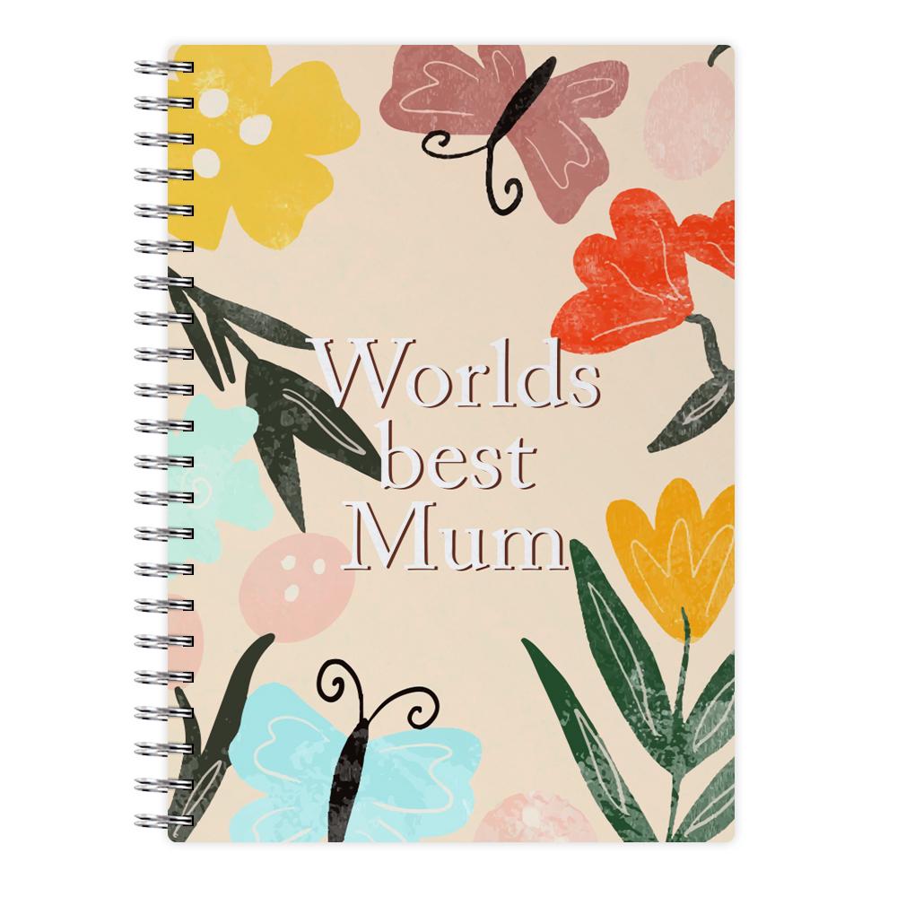 Worlds Best Mum - Floral Mother's Day Notebook