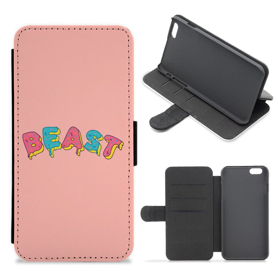 Beast - Pink Flip / Wallet Phone Case