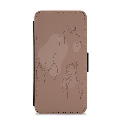 Silouhette nude Flip / Wallet Phone Case