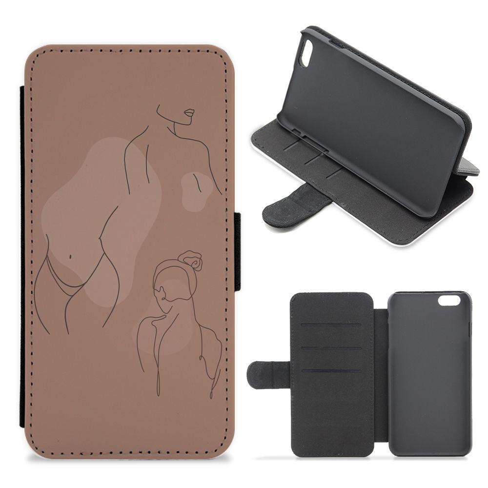 Silouhette nude Flip / Wallet Phone Case