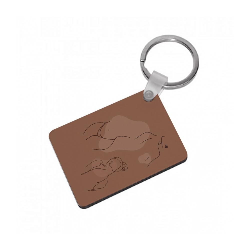 Silouhette nude Keyring