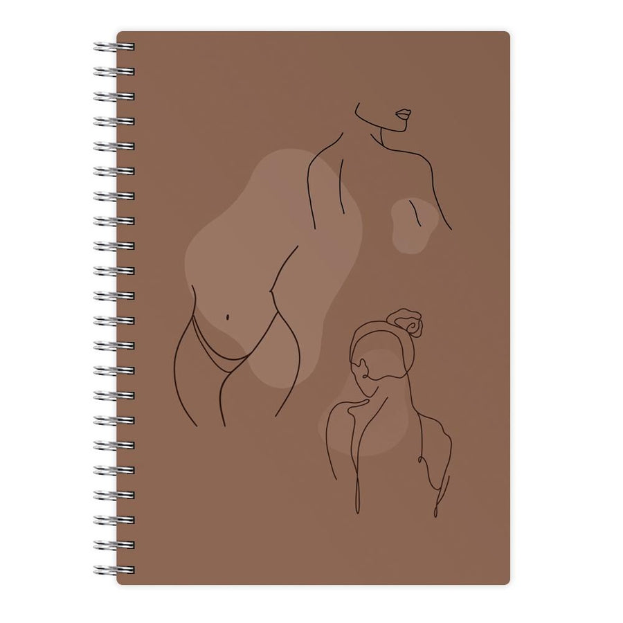 Silouhette nude Notebook