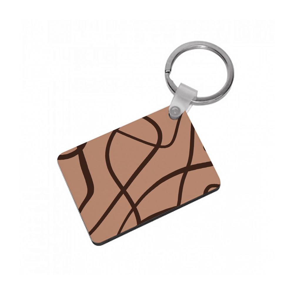 Lined Abstract Nude Keyring
