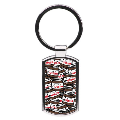 Cute Nutella Pattern Luxury Keyring