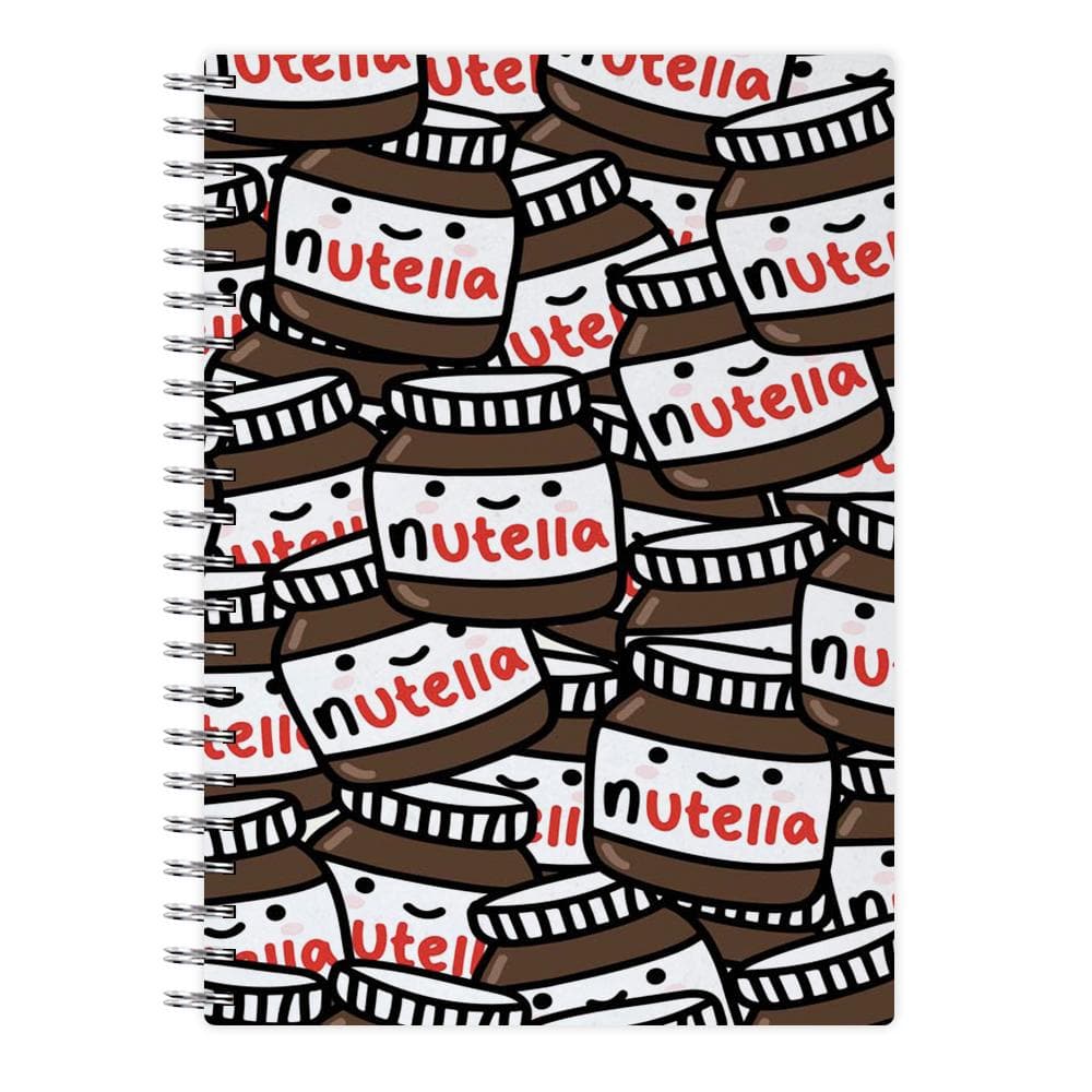 Cute Nutella Pattern Notebook - Fun Cases
