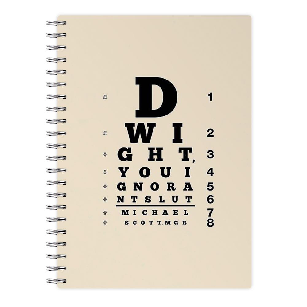 Dwight, You Ignorant Slut Opticians - The Office Notebook - Fun Cases
