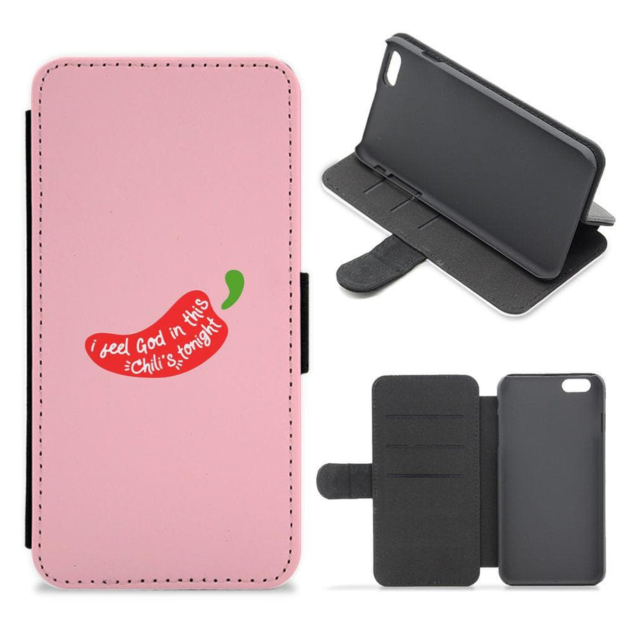 I Feel God In This Chilli's Tonight - The Office Flip / Wallet Phone Case