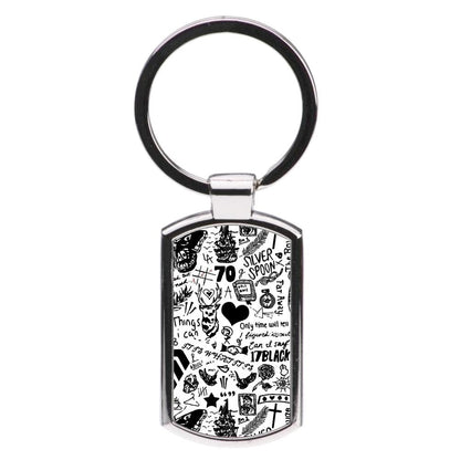 One Direction Tattoos Luxury Keyring