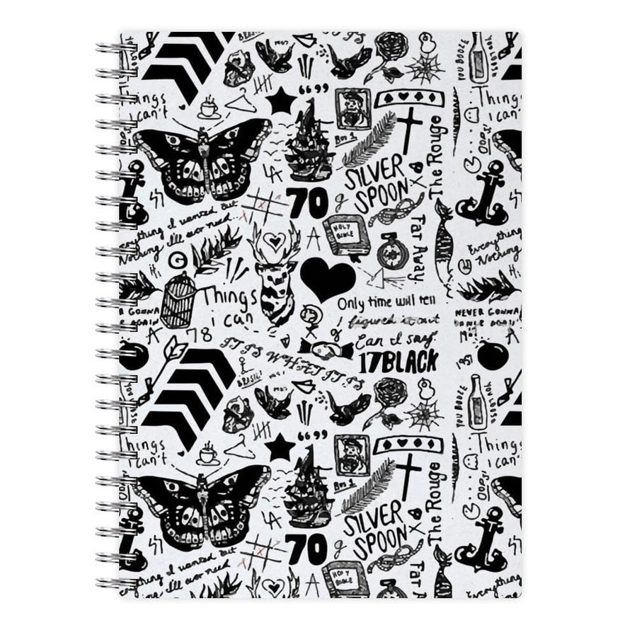 One Direction Tattoos Notebook - Fun Cases