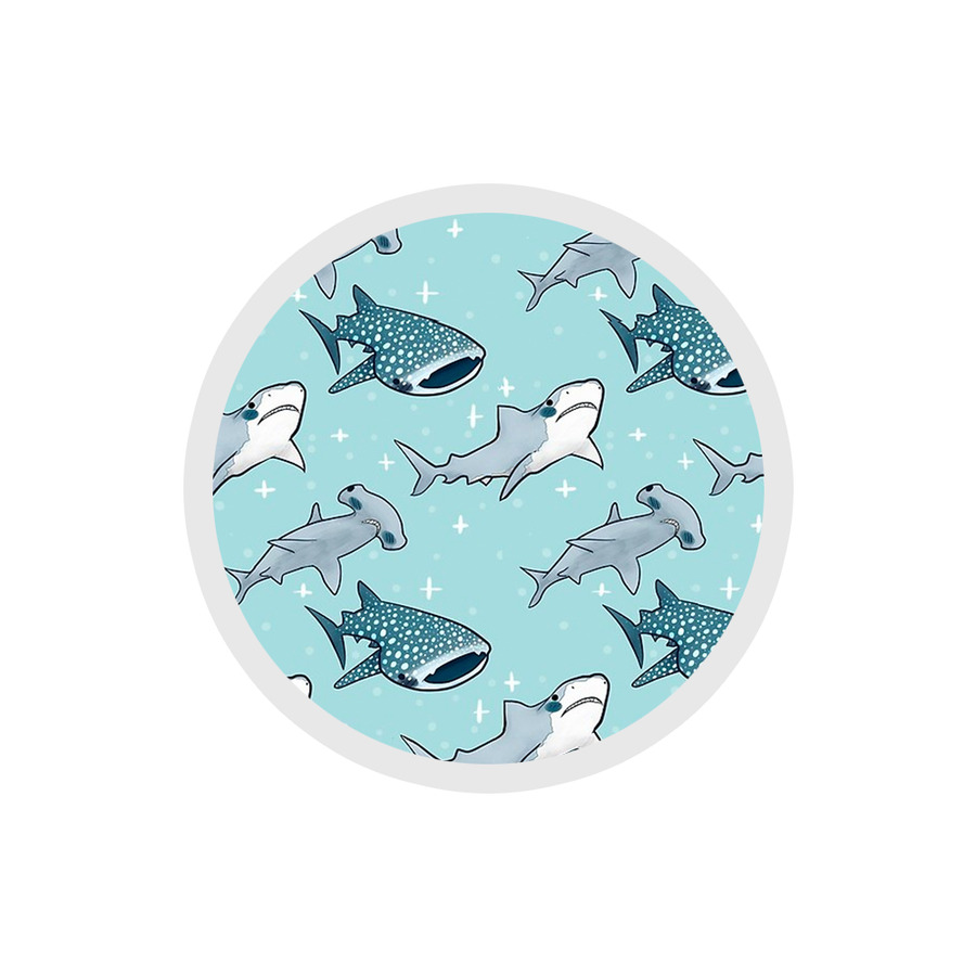 Shark Pattern Sticker