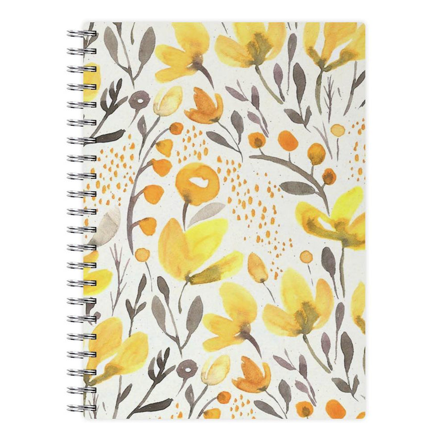 Yellow Field Floral Notebook - Fun Cases