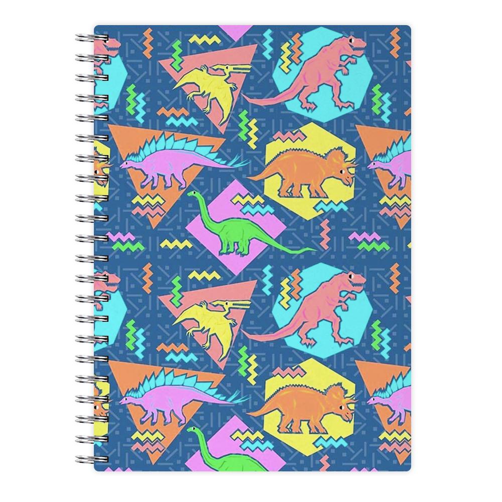 Nineties Dinosaurs Pattern Notebook - Fun Cases