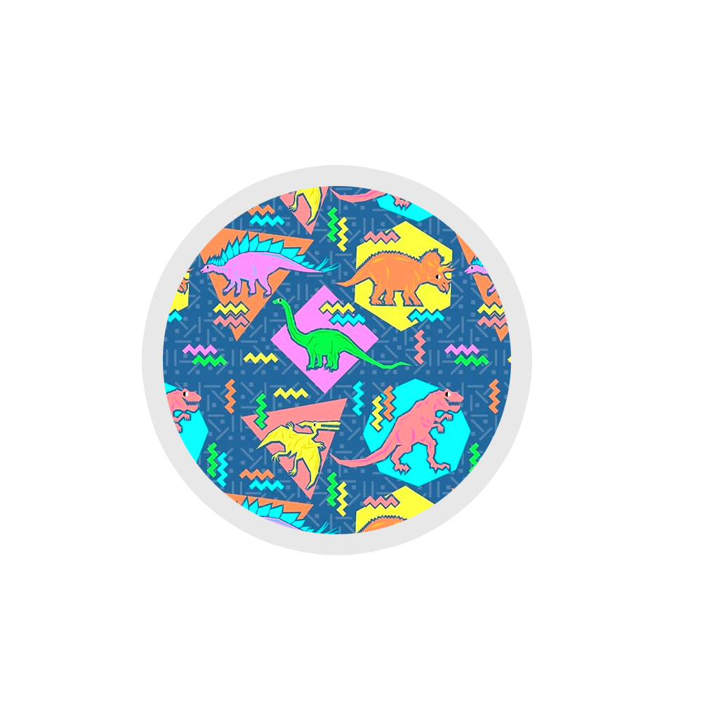 Nineties Dinosaurs Pattern Sticker