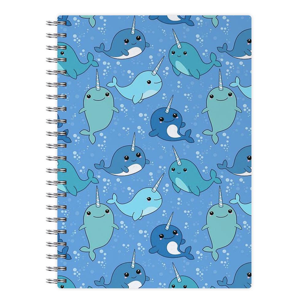 Narwhal Pattern Notebook - Fun Cases