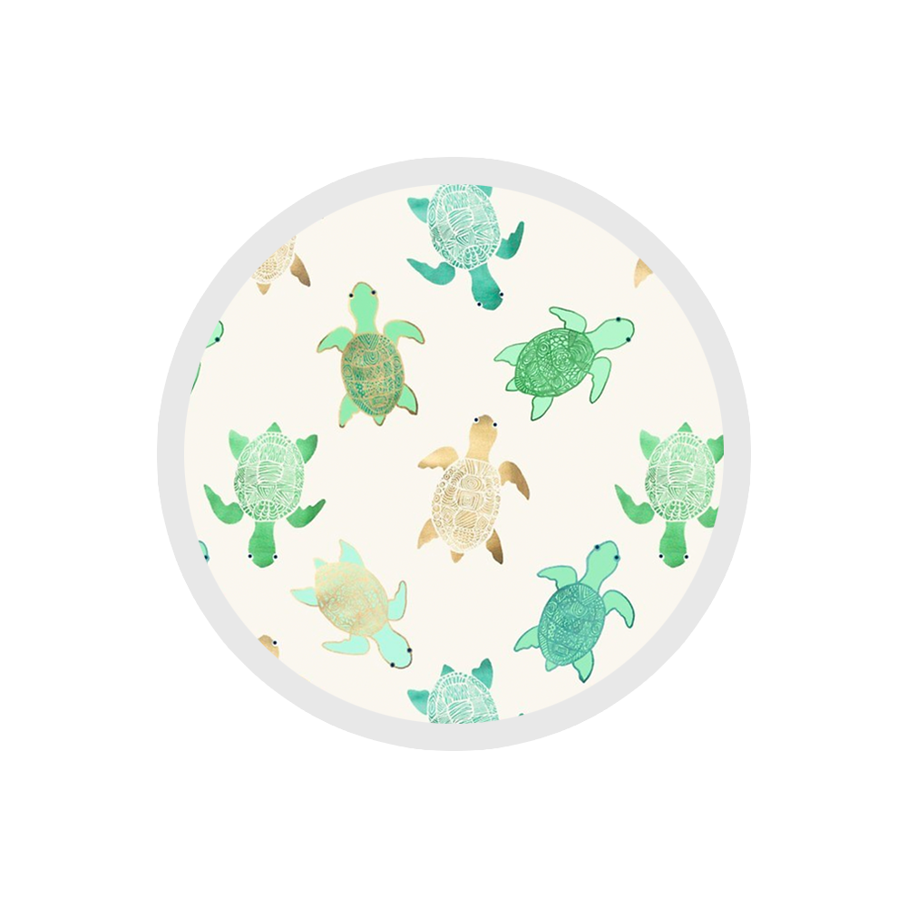 Gilded Jade & Mint Turtles Sticker