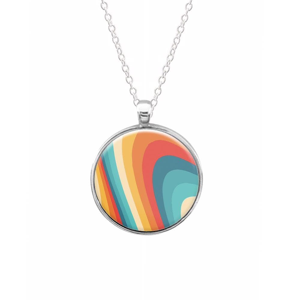 Rainbow Abstract Pattern Necklace