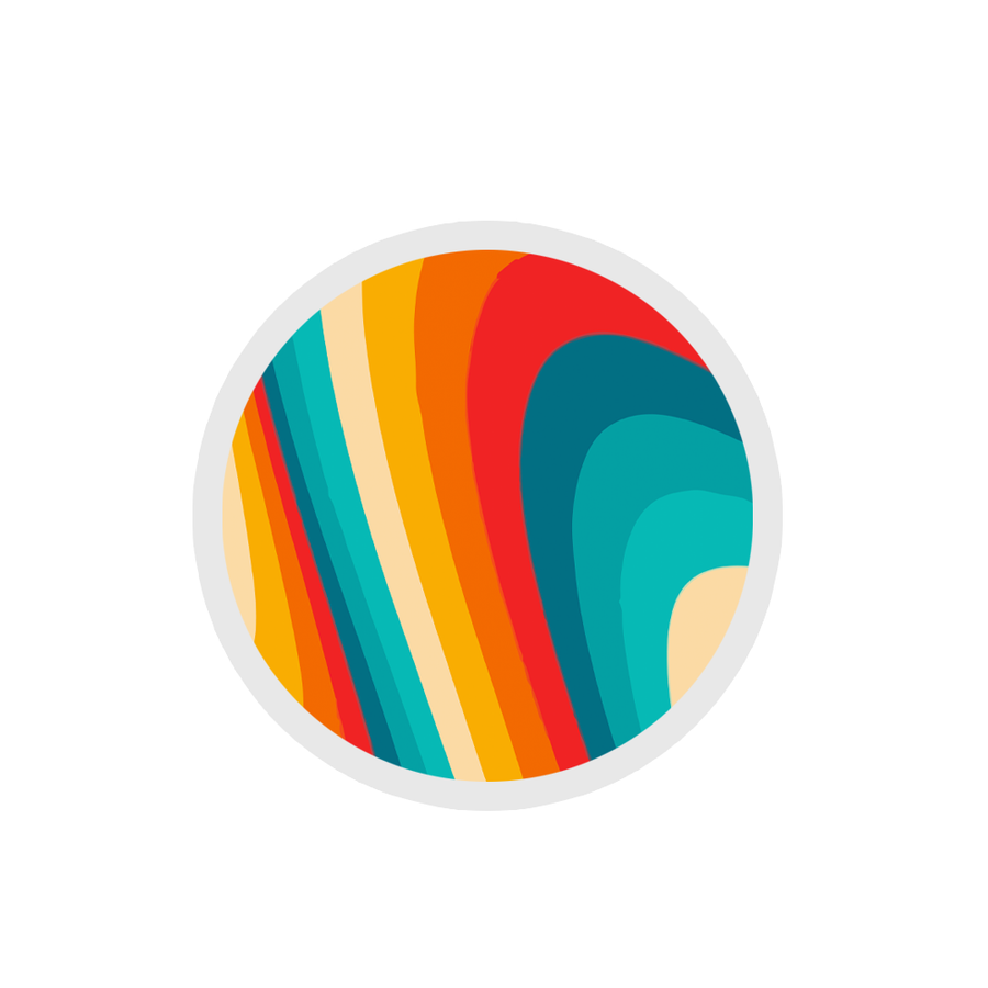 Rainbow Abstract Pattern Sticker