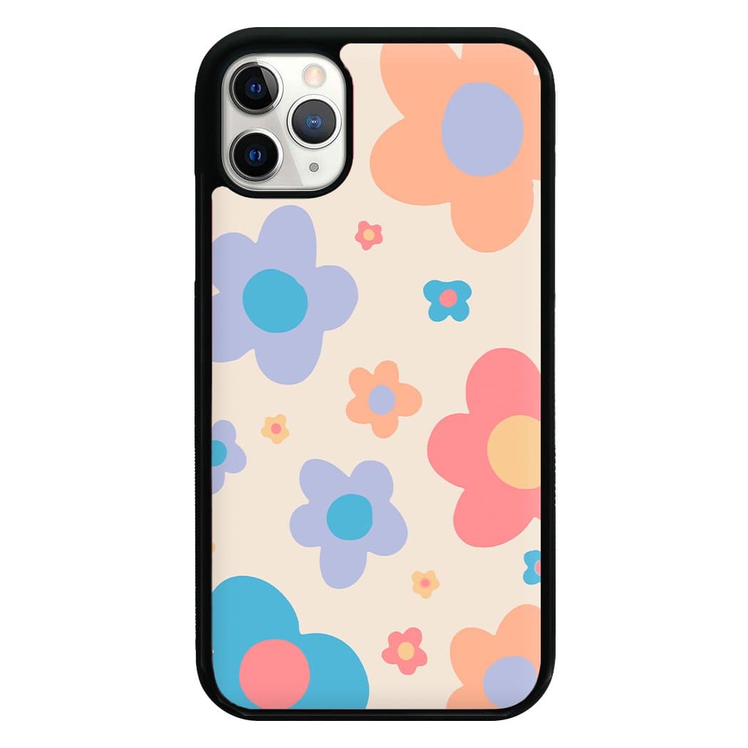 Playful Flower Pattern Phone Case