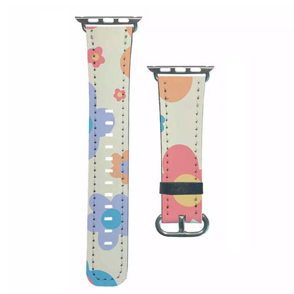 Playful Flower Pattern Apple Watch Strap