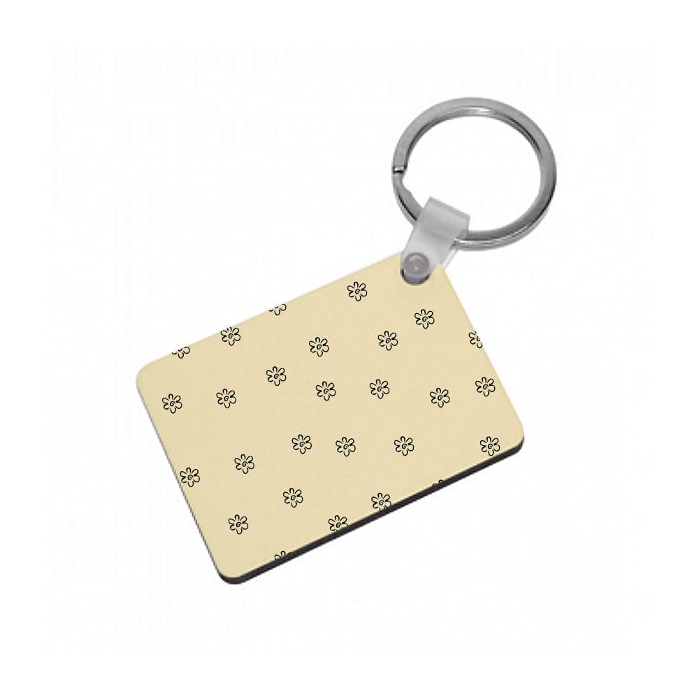 Detail Flower Pattern - Yellow Keyring