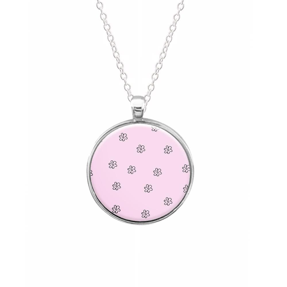 Detail Flower Pattern - Pink Necklace