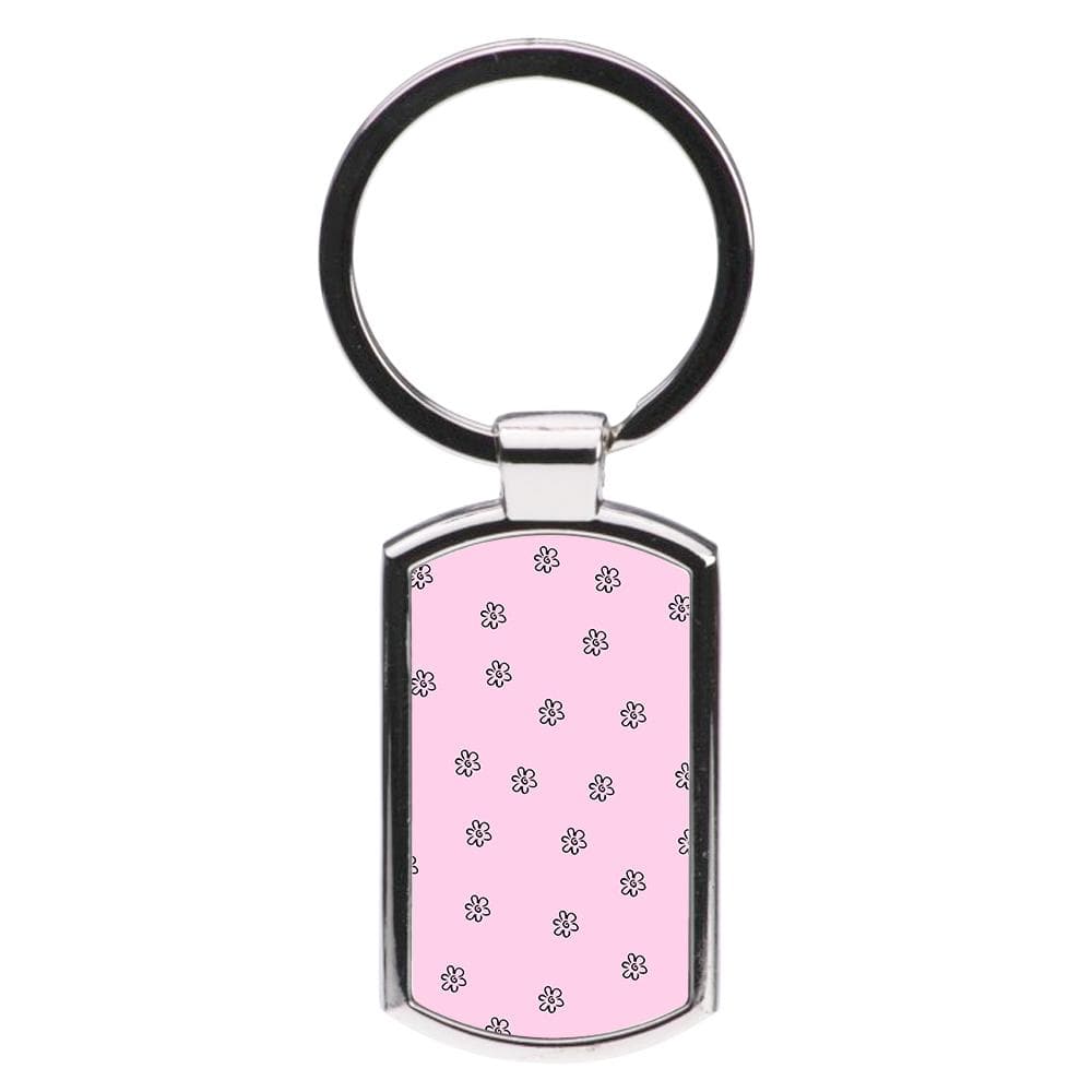 Detail Flower Pattern - Pink Luxury Keyring