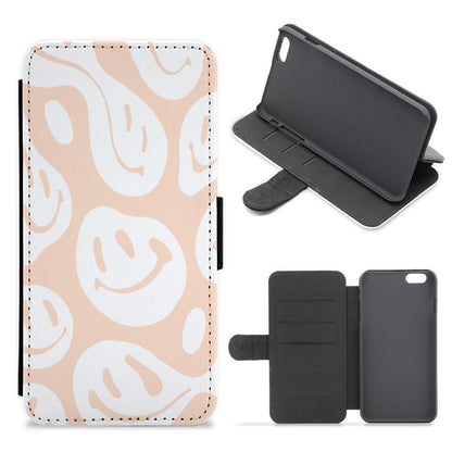 Trippn Smiley - Orange Flip / Wallet Phone Case