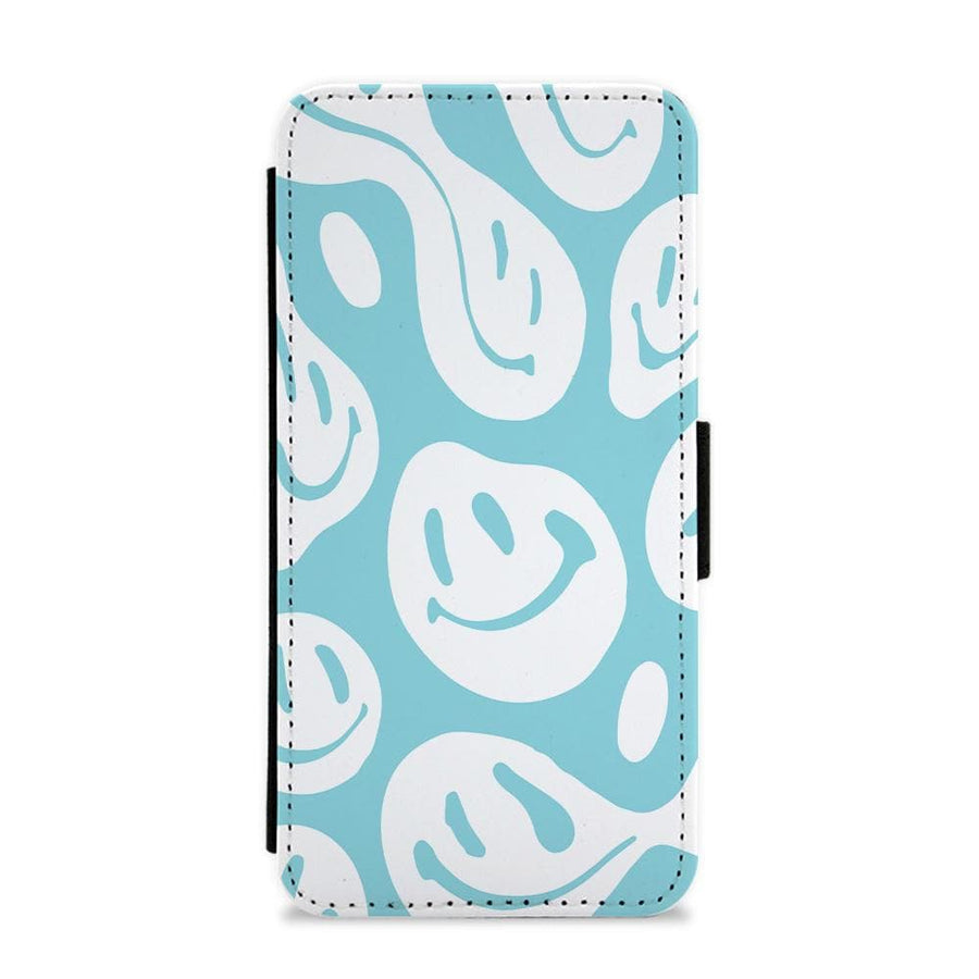 Trippn Smiley - Blue Flip / Wallet Phone Case