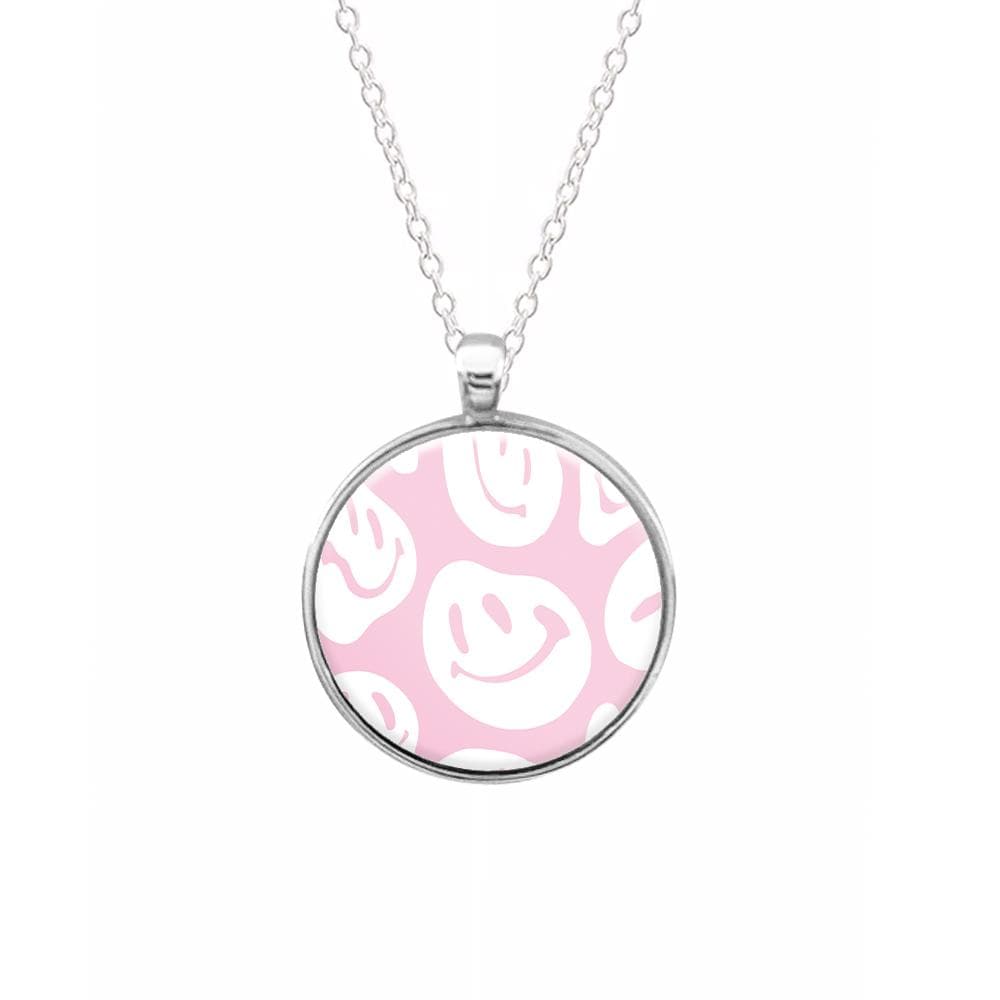 Trippn Smiley - Pink Necklace