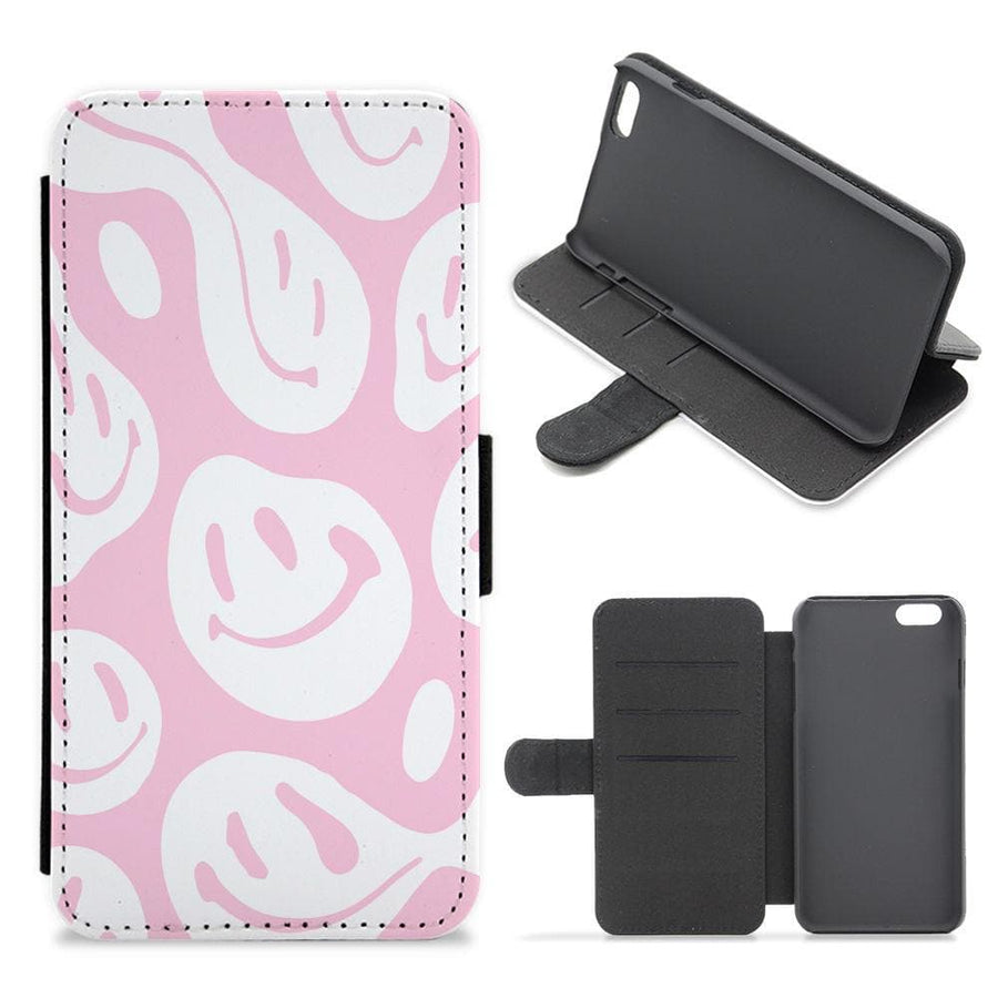 Trippn Smiley - Pink Flip / Wallet Phone Case