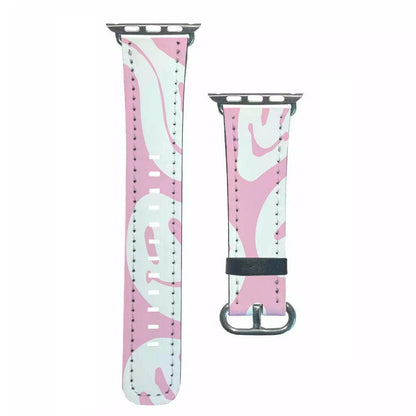 Trippn Smiley - Pink Apple Watch Strap