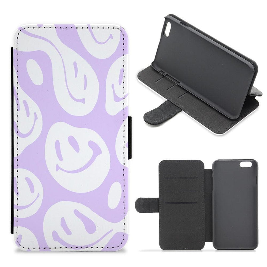 Trippn Smiley - Purple Flip / Wallet Phone Case