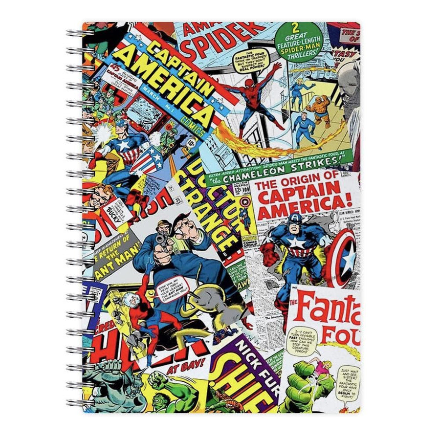 Marvel Comics Pattern Notebook - Fun Cases