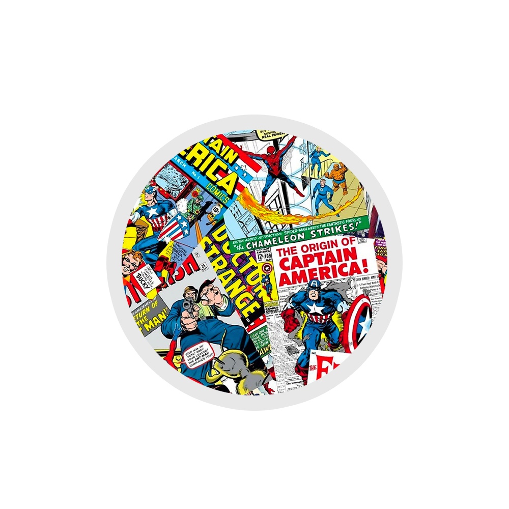 Superhero Comic Comics Pattern Sticker