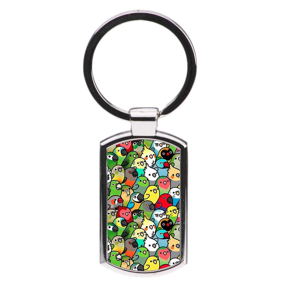 Everybirdy Pattern Luxury Keyring