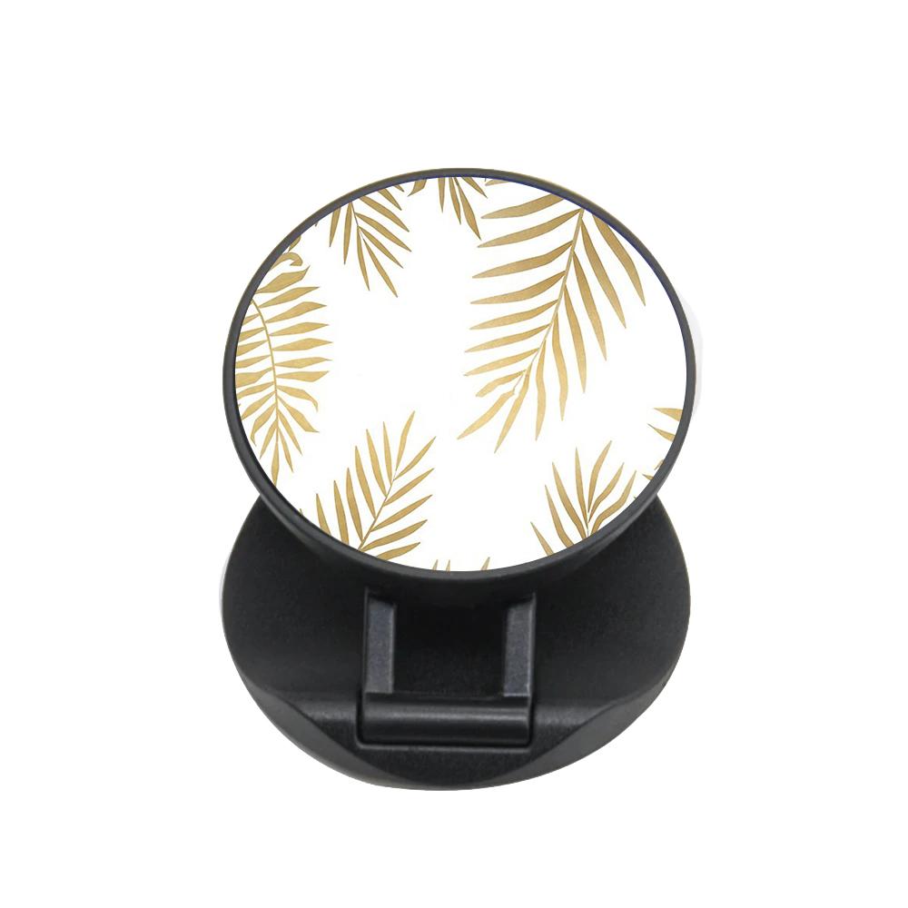 Gold Palm Leaf Pattern FunGrip - Fun Cases