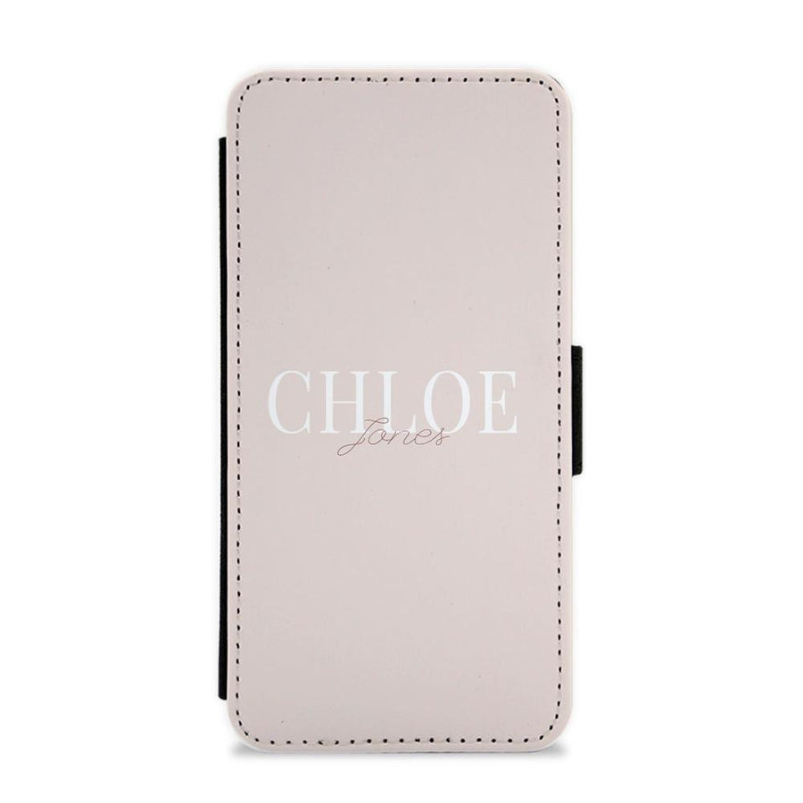 Elegant Personalised Flip / Wallet Phone Case