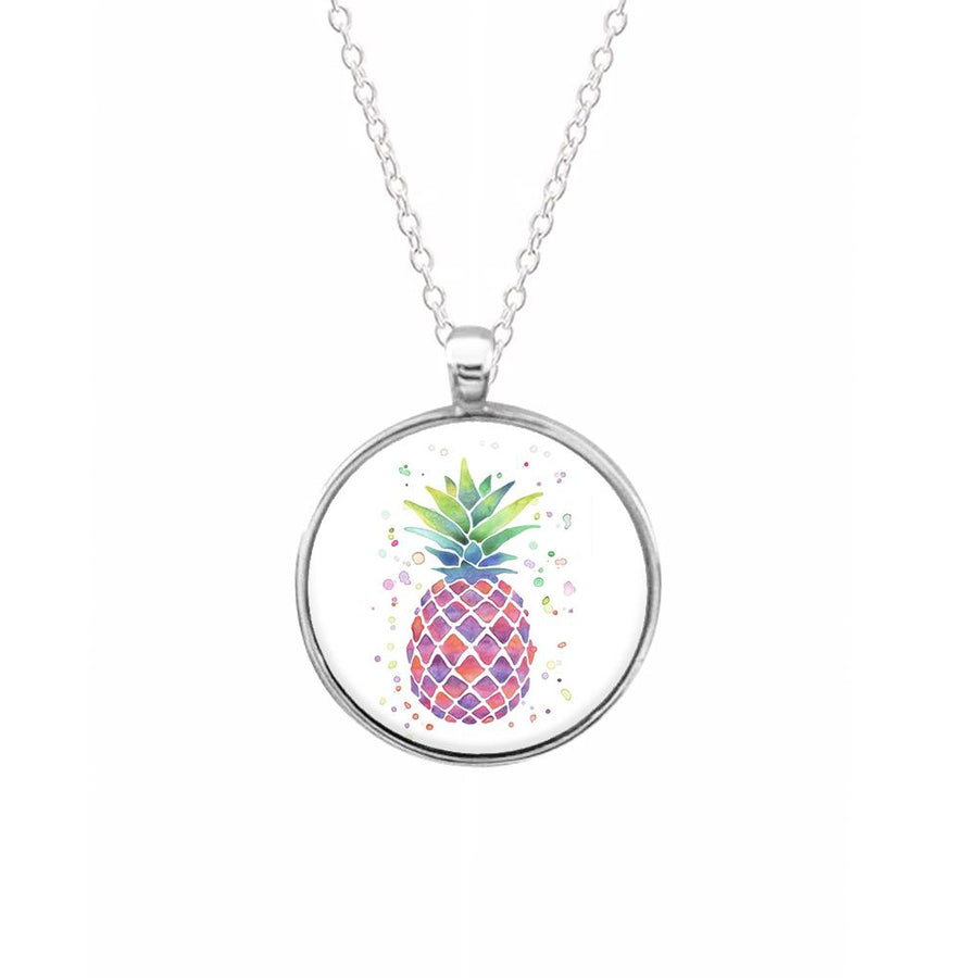 Watercolour Pineapple Keyring - Fun Cases